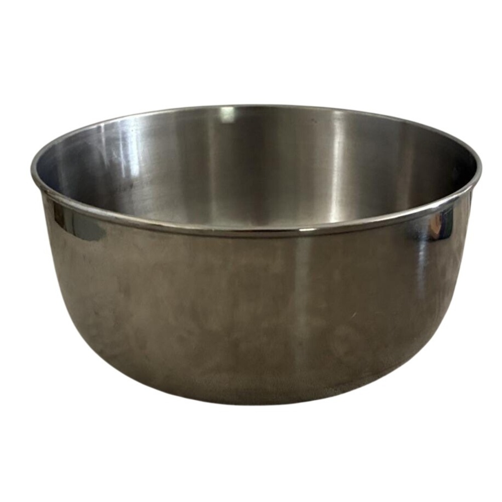 Mixing Bowl Stainless Steel Made in Korea Footed 9x5" Vintage